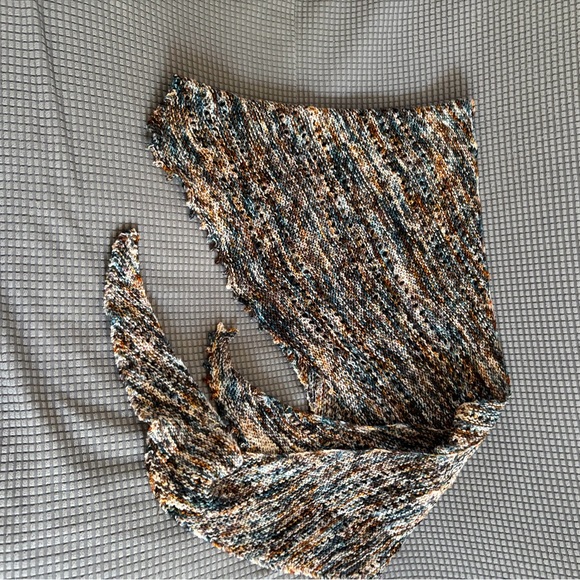 Multicolor Handknit Shawl - Picture 3 of 4